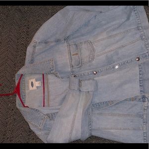 Light wash denim jacket
